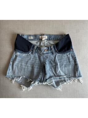Madewell Maternity Relaxed Denim Shorts Size 23